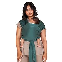 Freerider Co. Baby Sling | Stretchy Baby Wrap Carrier | Newborn - 30lbs | Premium Supersoft Tencel Fabric | Certified Hip Healthy | Award Winning Ergonomic Carrier (Ivy)