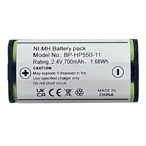 HIGHAKKU Batterie de rechange BP-HP550-11 compatible avec les casques sans fil Sony MDR-RF811RK, MDR-RF855RK, MDR-RF810R, MDR-RF811R