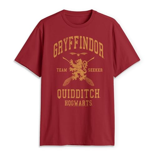 Harry Potter Men's Gryffindor Quidditch Seekert-Shirt