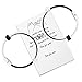 MAINBEAD Bracciale a Distanza Braccialetti Intrecciati con Corda di attrazione 2 Pezzi con Campane magnetiche Regalo di Gioielli Perfetto per Coppia, Famiglia, Sorelle, Migliori Amiche (New Black W)