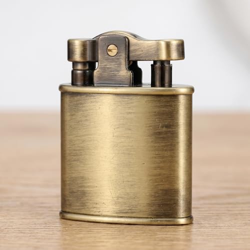 Encendedor metálico kerosene vintage plata suave miniatura 5