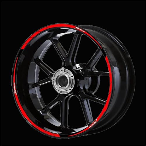 Autocollant de jante pour KYMCO XCITING CT 250 300i 400i bande de roue moto rouge
