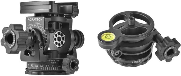 Acratech Panoramic Head with Arca-Type Quick Release (Classic Knob) with Leveling Base Bundle