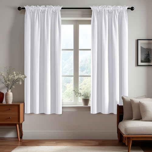 Image of Deconovo Black Out Curtains 54 Inches Long for Living Room and Bedroom