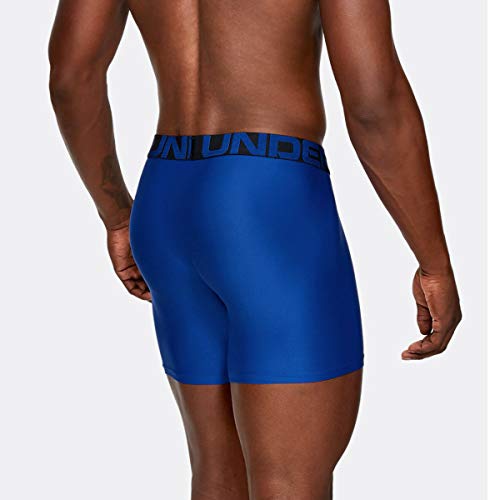 Image of Under Armour Men's Performance Tech 6 Inch 3 Pack Solid Boxer Briefs Boxer Shorts