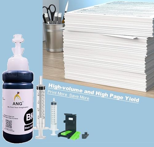 Image of ANG All-in-one Printer Refill Compatible for h.p 680, 678, 802, 803, 805, 901, 818, 21, 22, 27, 28, 46, 56, 57, 680, 685 (100g Ink 1 Suction Tools 1 Syringe)