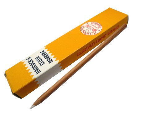 Hancocks Cloth Marking Pencils - 10 x White Cloth Marking Pencils