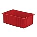Lewisbins+ Modular Divider Box - 16-1/2 X10-7/8 X6" - Red - Red - Lot of 8