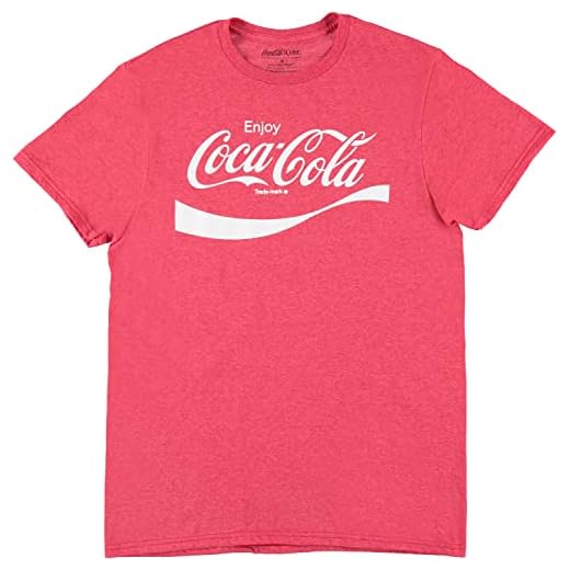 Coca-Cola Camiseta clásica para hombre – Have a Coke and a Smile – Camiseta clásica de coke Soda, Rojo, X-Large