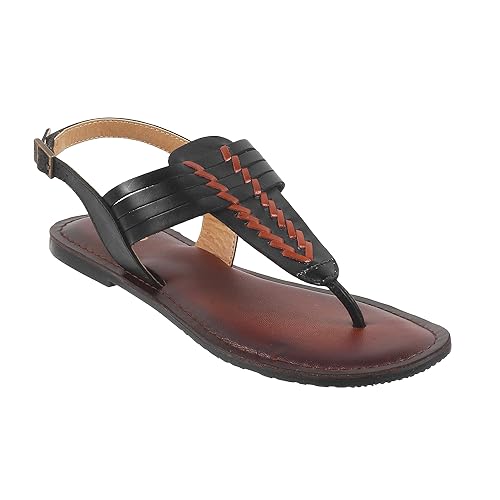 Image of Metro Women Synthetic Leather Flat Sandal