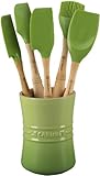 Le Creuset Revolution 6-Piece Silicone Kitchen Set, Palm