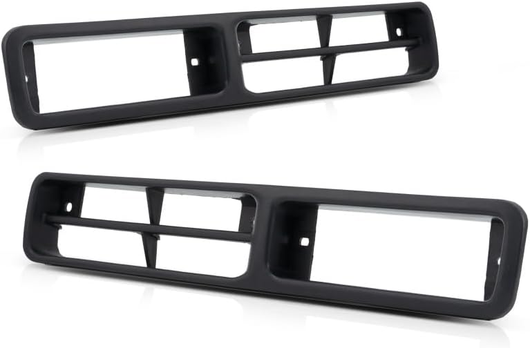For Nissan D21 / Pickup Fog Light Cover 1993 94 95 96 1997 Driver and Passenger Side Pair/Set | Paint to Match | DOT/SAE | NI1038101 + NI1039101 | 6225755G00 + 6225655G00