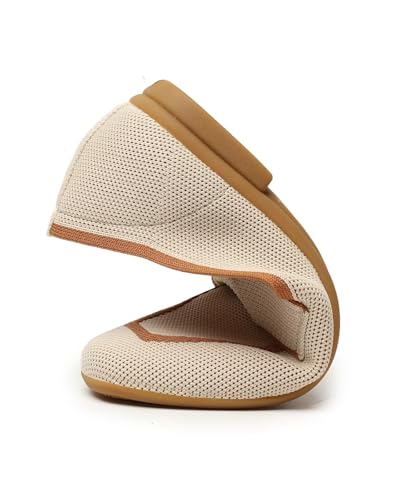 Image of Women's Slip-on Penny Loafers Soft Dress Flats | Comfort Breathable Knit Fabric,Arch Support,Slip-Proof,Bendable,Walking,Office Work,Driving,Travel,Everyday Shoes