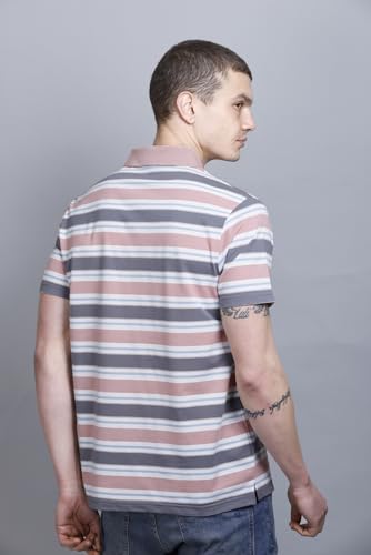 Image of GODFREY Men Cotton Regular Fit Short Sleeves Collar T-Shirts Size - Large (L / 40), Multi