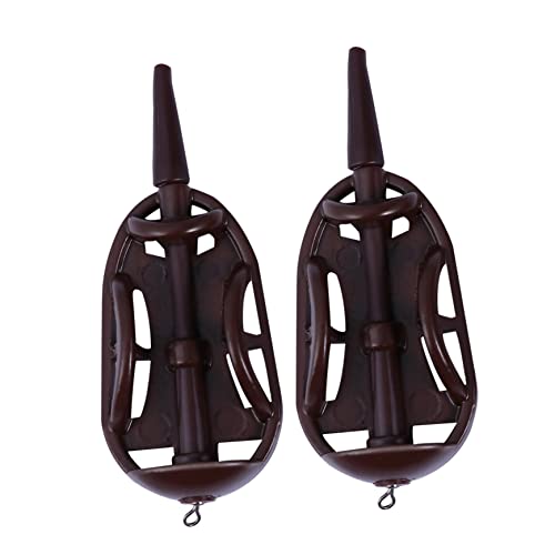 NAMOARLY 2Pcs Fishing Bait Cage Lightweight Lure for Quick Baiting Strong Mesh Structure Portable Design for Fishing Enthusiasts for Attracting Fish