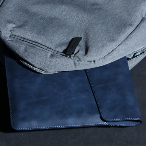 CPNVWA Leather Laptop Sleeve for MacBook Air/Pro Case,Slim and Durable Waterproof Protective Bag for 13-13.3 Inch Notebook Computer Cover,Brown - Image 9