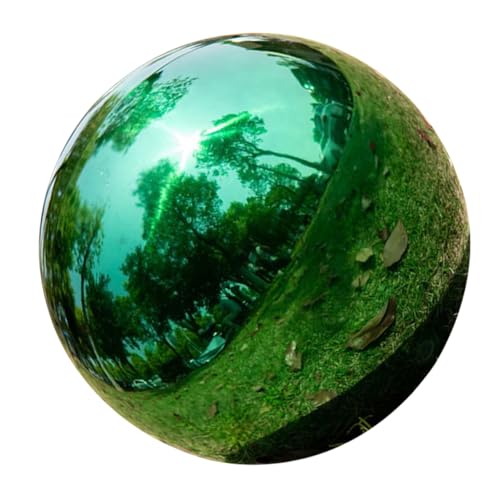 BCOATH Gazing Globe Mirror Stainless Steel Reflective Garden Sphere Chic Outdoor Decor for Patios Lawns and Homes Unique Present for Friends and Family