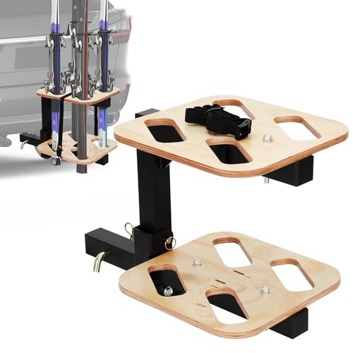 Lightweight Folding Hitch Ski Rack