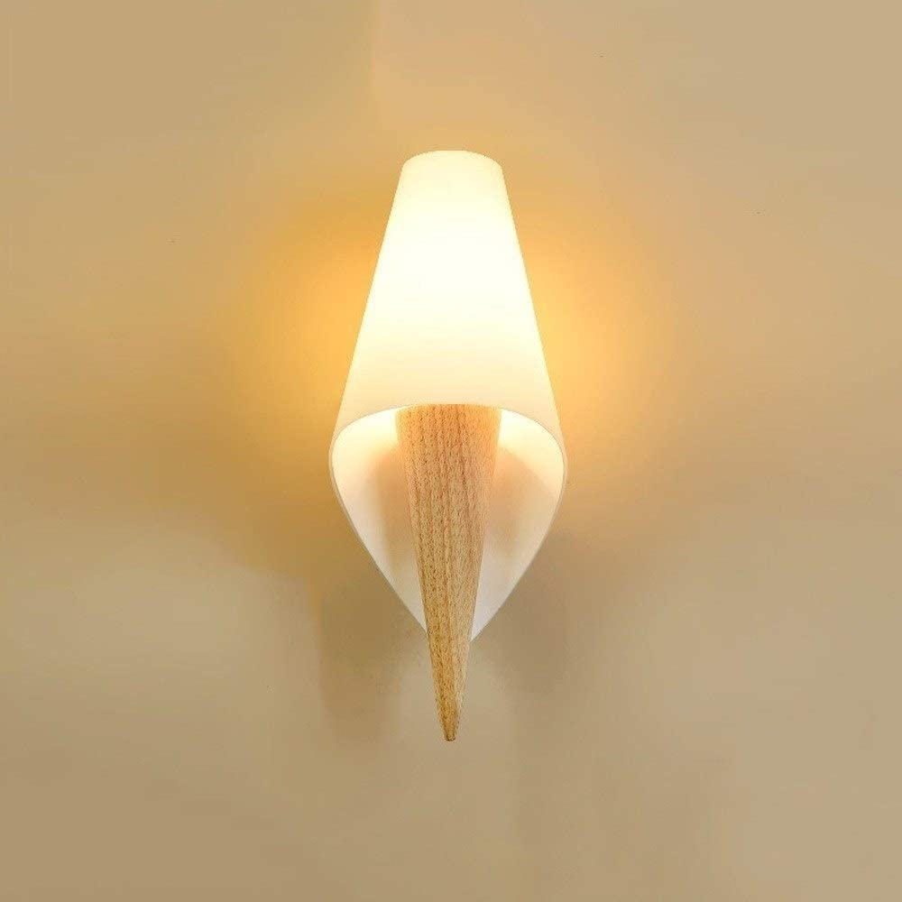 XANAYXWJ Lampada dimmerabile azionata da Applique da Parete in Legno con Telecomando, Senza Fili e apparecchio cablato, Decorazione Artistica con Torcia a Luce diffusa per corridoio della Camera da