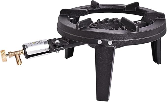 Stove Burner/LPG Butane Country Stove/Powered/Lightweight & Portable/Air Cooling System/Restaurant Catering/Grill Camping Accessories/Festivals/Fishing Trips/Emergency Use (4)