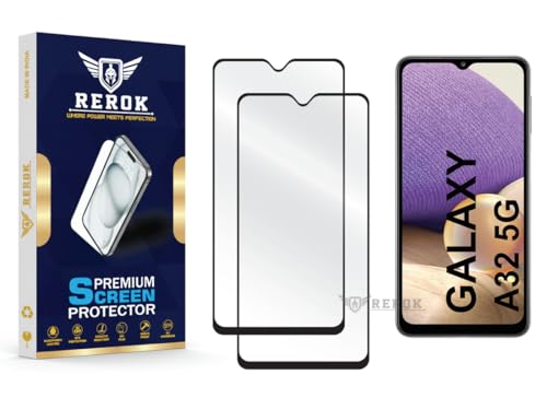 Image of Gorilla Tempered Glass Screen Protector Compatible with Samsung Galaxy A32 5G [Pack of 2] | Edge-to-Edge, Bubble-Free, Case Friendly, Easy Installation Kit