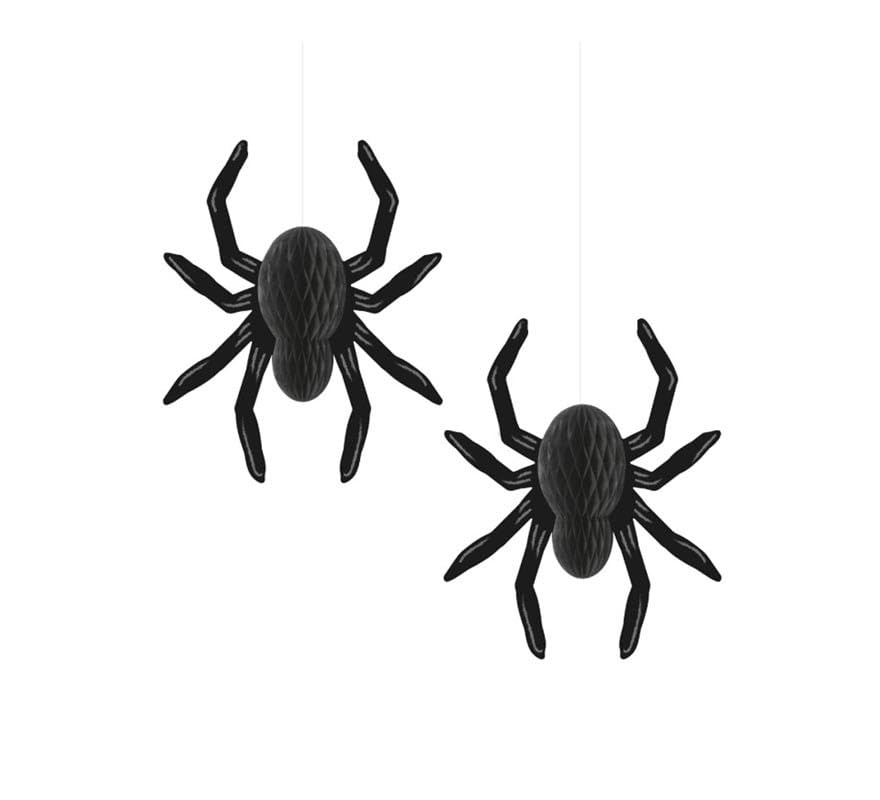 Pack de 2 Colgantes de Arañas de 20 cm