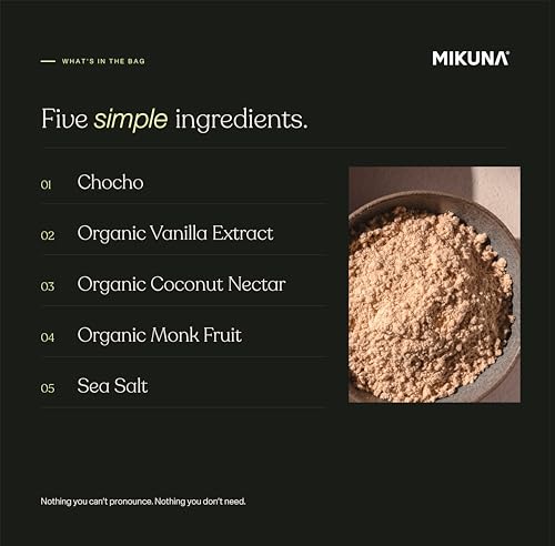 Image of Mikuna Chocho Plant Protein Powder, Vanilla - 20g Protein, 8g Fiber - Third-Party Tested, Vegan, Lectin Free - 15 Servings