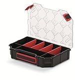 ✅ LIVRAISON : 1 x boîte de rangement 284 x 195 x 60 mm avec 8 compartiments réglables (peut être divisée en 2 boîtes séparées) / Longueur : 284 mm / Largeur : 195 mm / Hauteur : 60 mm / Poids : 315 g / Corps en mélange de polymères / Couvercle transparent en PP / Cloisons amovibles