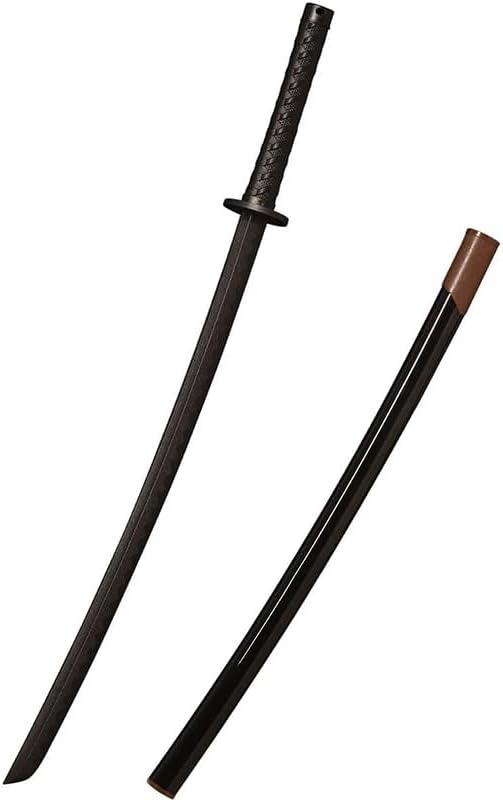 High-Toughness Polypropylene Plastic Sword, Thickened Blade Upgraded Martial Arts Training Sword, Iaido Katana with Sheath, Suitable for Practice, Performance and Training A-Thick 41 in