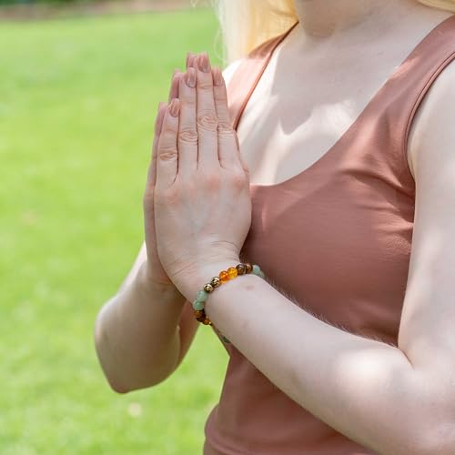 Pulsera unisex de piedras naturales 8mm para éxito y riqueza miniatura 4