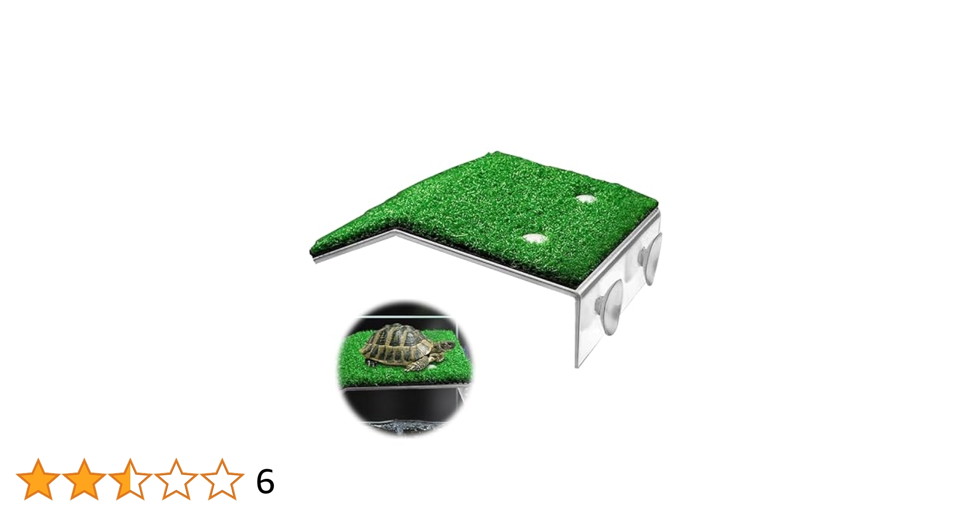 Amazon | PAVIKE 亀の浮島【M】亀用テラス 亀 陸地 吸盤 浮き島