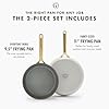 GreenPan GP5 9.5” and 11” 2 Piece Frying Pan Skillet Set, Hard Anodized Healthy Ceramic Nonstick PFAS-Free Cookware, Champagne Handles, Stay-Flat Surface, Induction, Dishwasher and Oven Safe, Clay #3