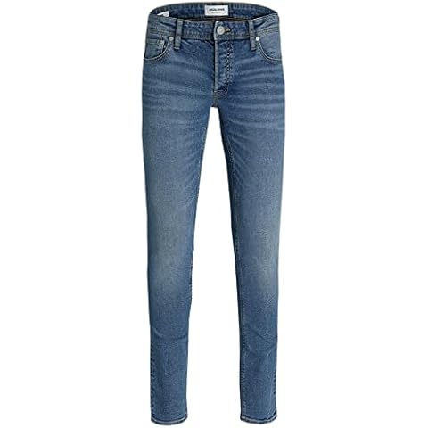 Jack & Jones Pantalones vaqueros ajustados azules para hombre Cover