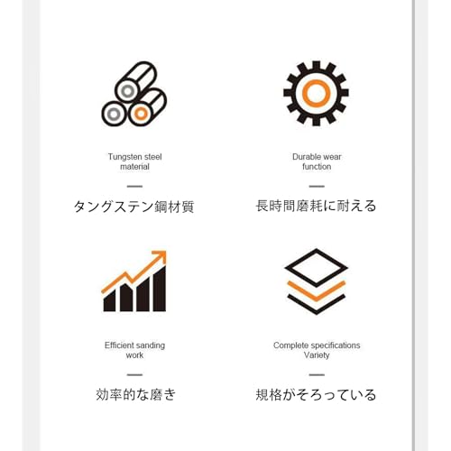 超硬バー リューター ビット 10本セット ダブルカット ロータリーファイル 3mm軸 木工・金属加工用 研磨 切削 バリ取り