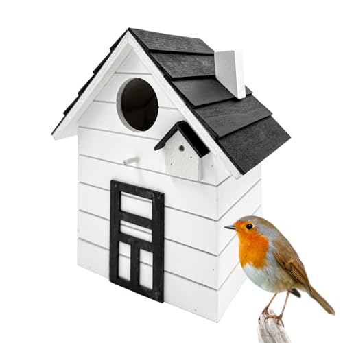 Seaside No.64 - Vogelhaus/Nistkasten für kleine Singvögel wie Meisen, Sperling und Fink - Indoor als Dekoration & Outdoor als Nistplatz in vielen verschiedenen Farbkombis (weiß) Seaside No.64 - Vogelhaus/Nistkasten für kleine Singvögel wie Meisen, Sperling und Fink - Indoor als Dekoration & Outdoor als Nistplatz in vielen verschiedenen Farbkombis (weiß)