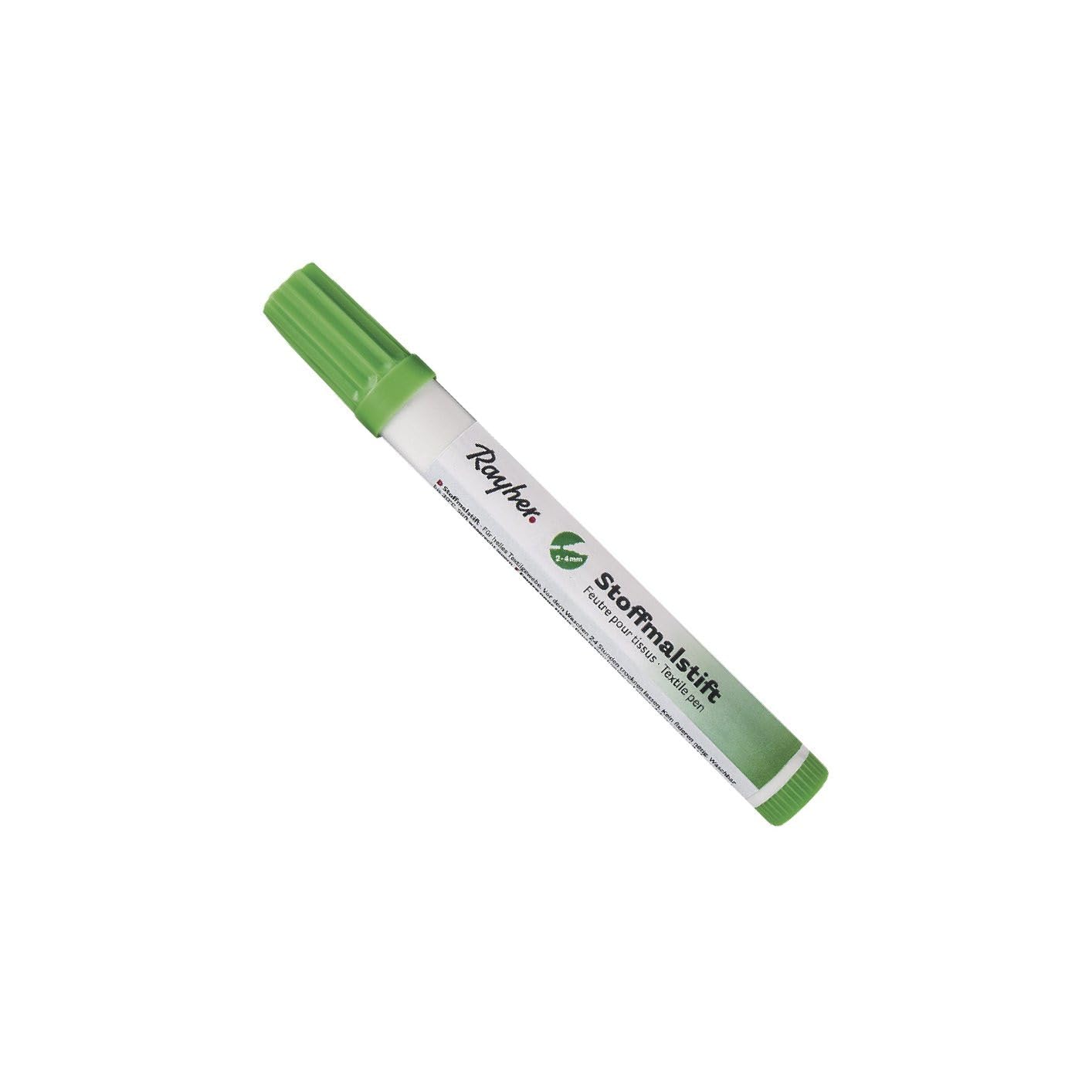 RAYHER 3825411 Fabric Crayons Thick Tip Light Green