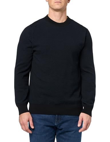 BOSS Men's Microstitch Cotton Blend Sweater