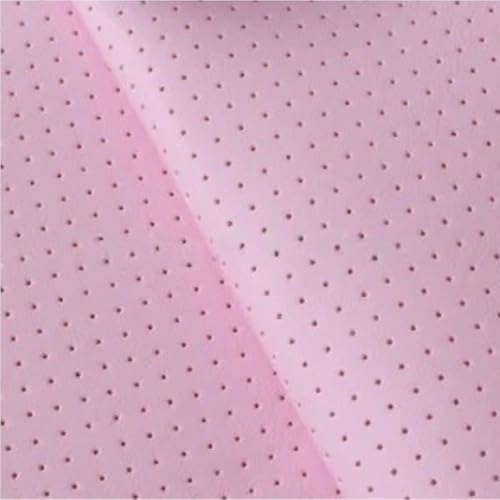 Cuero PU transpirable rosa para coche con esponja de 2 mm que mejora el confort interior