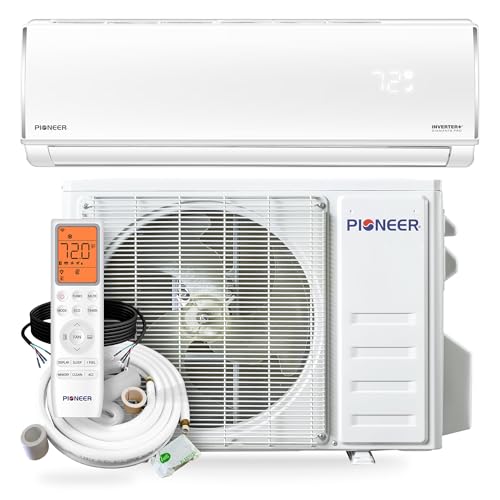 Pioneer Diamante Pro 36,000 BTU 19 SEER2 230V High-Wall Ductless Mini-Split Air Conditioner Inverter Heat Pump with 16 Ft. Kit