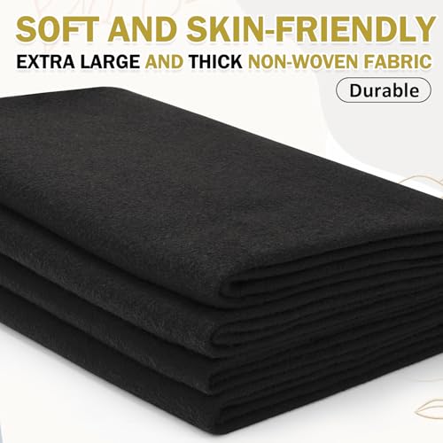Image of XSEINO Black Large Felt Fabric 36 inch X 36 inch(1 Square Yard), 1.4 mm Thick Soft Felt Fabric Sheet for Crafts, Black Series Colors Soft Nonwoven Fabric, Fit for Decoration, Sewing, DIY Crafts