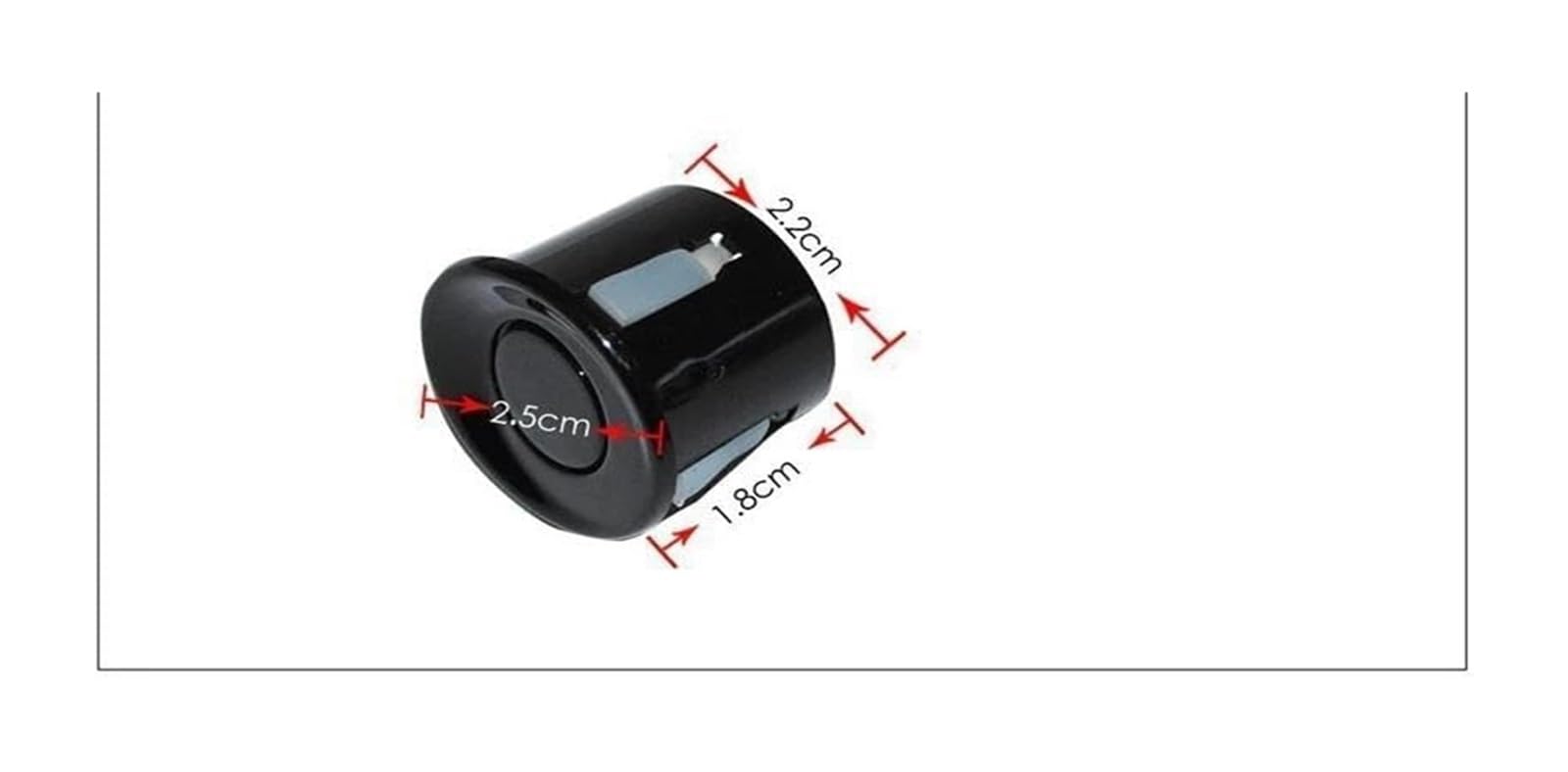 Sensor Aparcamiento con Radar Marcha Atrás Trasero para Coche 4 Detectores Pantalla Retroiluminada Sensor De Aparcami(Plata)