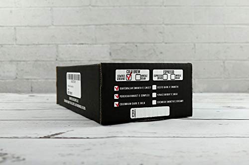 Cold Brew Coffee Box Set - Colombian, Peruvian, Guatemalan Ground Coarse - 6 Filter Bags Included - 1.5 Lbs #TOP6