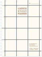 Vista 14 de Monolike Planificador de estudio de 4 meses, mochila escolar - Planificador académico, planificador semanal y mensual, plan de estudio