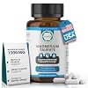 Natural Magnesium Taurate 1500mg Magnesium Taurate Supplement for Heart Health, Sleep Relaxation, Blood Pressure Balance & Energy Boost with High Absorption - Made in USA, 90 Capsules