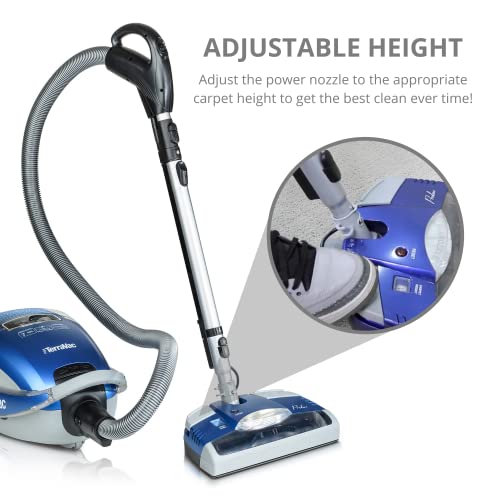Prolux Terravac Deluxe Series 5 Speed Canister Vacuum Cleaner With Hepa Filtration And Electric Powerhead #TOP5
