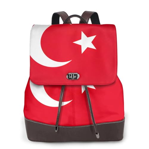 Sac à dos en cuir Turquie noir au design soigné et durable