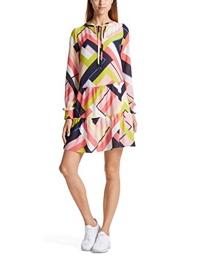 Marc Cain Collections Damen LC 21.18 W10 Kleid, Mehrfarbig (Shrimp 212), 40