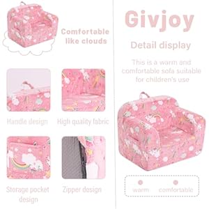 Toddler Chair Plush Kids Couch, Comfy Kids Sofa Toddler Lounger Chair for Bedroom, Convertible Toddler Couch for Girls and Boys, Reading Chair for Kids Toddler Chair Plush Kids Couch Comfy Kids Sofa Toddler Lounger Chair for Bedroom Convertible Toddler Couch for Girls and Boys Reading Chair for Kids