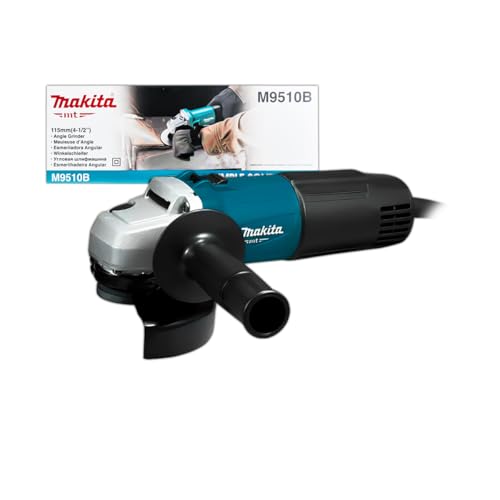 MAKITA Esmerilhadeira Angular M9510B 850W 115mm 11000RPM Alta Rotação para Corte e Desbaste Profundo em Metal Aço Ferro para Uso Industrial 220v