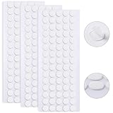 JANYUN 225 Pieces Double Sided Sticky Dot Stickers Removable Round Putty Clear Sticky Tack No Trace Super Sticky Putty Waterproof Small Stickers for Wall Wood Ceramic Metal Plastic (10mm)